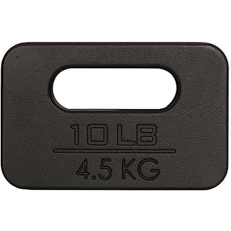 Yes4All Gusseisen Ruck Platte, gewichtete Platte für Rucking, Schaukeln, Squat, Krafttraining, Fitness-Workout, und Übungen zu Hause - 10LBS
