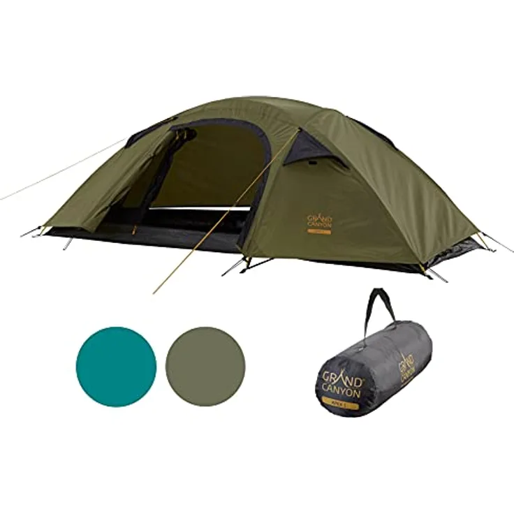 Grand Canyon Apex Zelt, Capulet Olive, 240 x 150 x 80 cm, Fiberglas Gestänge, Trekking