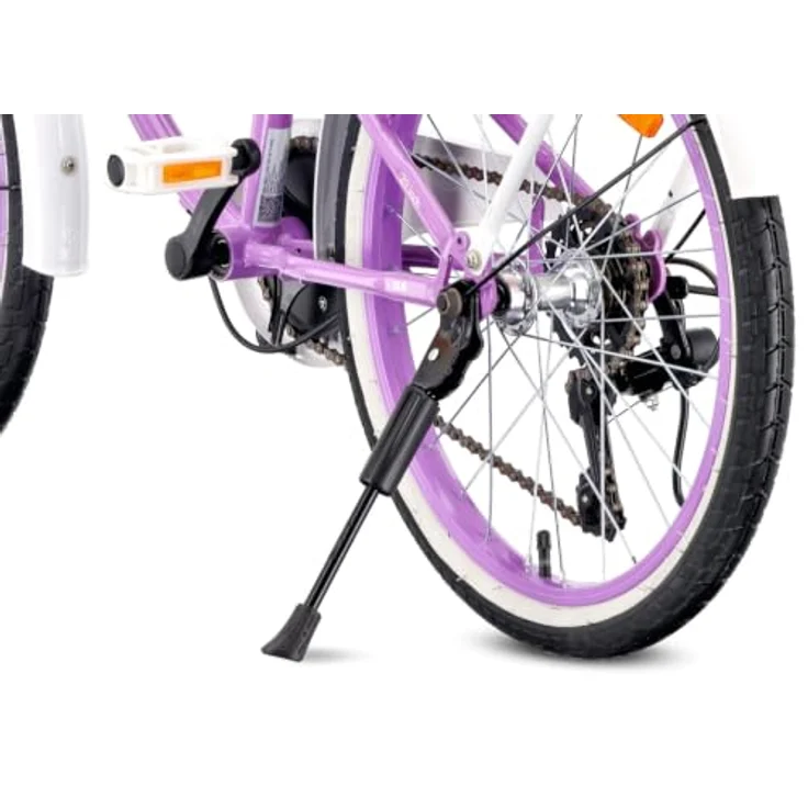 Sun Baby Heart Bike 20 Zoll Mädchenfahrrad, 6-Gang Shimano, lila – Bild 2