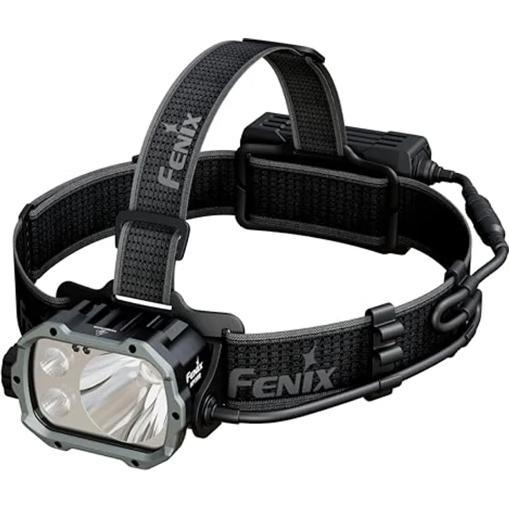 FENIX HP35R Ultra Leistungsstarke Stirnlampe | 4000 Lumen | 450m | 500 Stunden Max | 10.000mAh Akku + rotes Sicherheitslicht