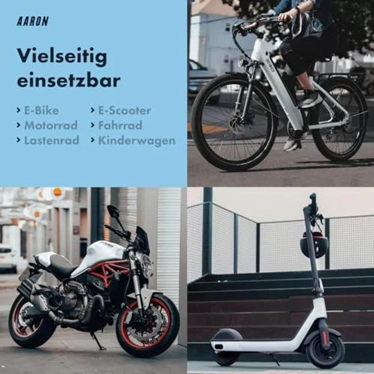AARON Lock One Fahrradschloss, 5-stelliger Zahlencode Kettenschloss aus gehärtetem Stahl, hohe Sicherheitsstufe, 100 cm lang, schwarz – Bild 5