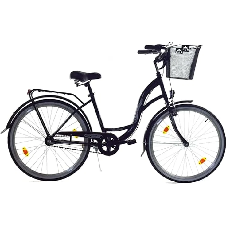 T&Y Trade 28 Zoll Kinder Mädchen City Fahrrad Nexus 3 Gang Schwarz STVO Beleuchtung – Bild 1