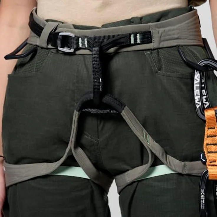 Salewa Agner Gurt Damen, Klettergurt in Grün, XS, leicht und atmungsaktiv mit 5 Materialschlaufen und gepolstertem Hüftgurt – Bild 5