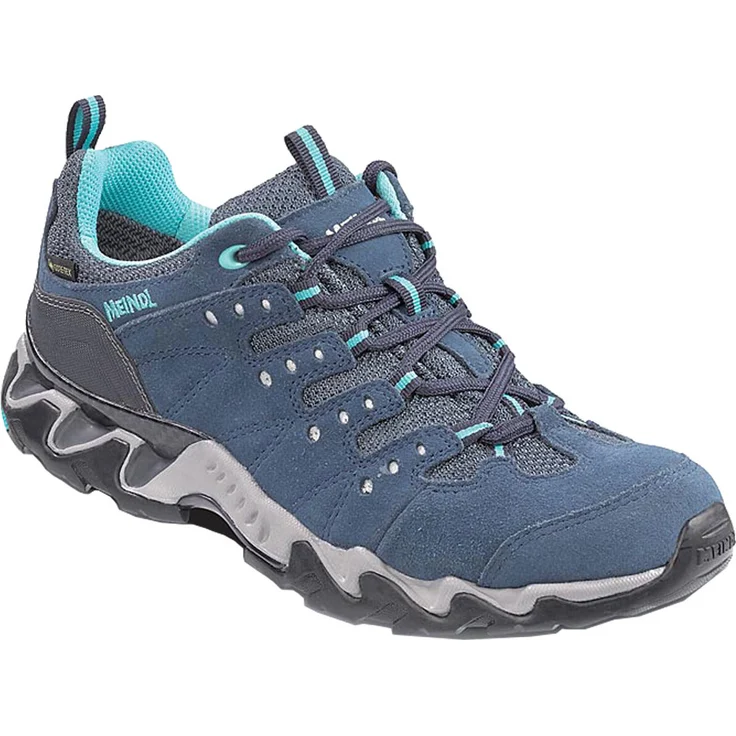 Meindl Portland Lady GTX, Wasserdichte Damen Outdoorschuhe für Wanderungen, Blau – Bild 1