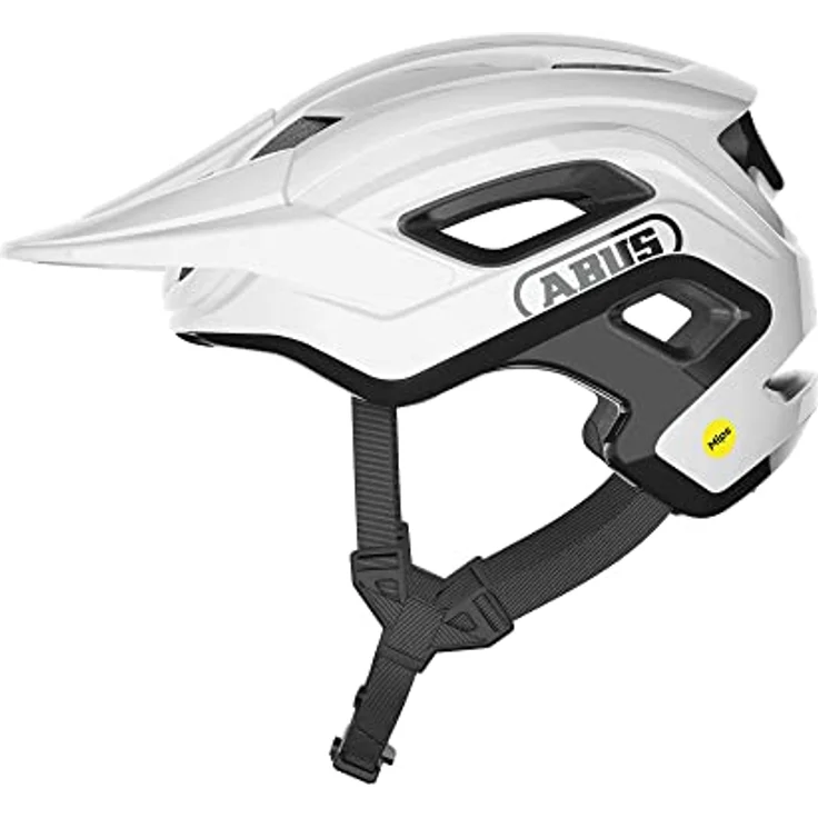ABUS MTB-Helm CliffHanger MIPS, Fahrradhelm mit MIPS Aufprallschutz und großen Lüftungsöffnungen für anspruchsvolle Trails, Weiß Glänzend, Größe M – Bild 1