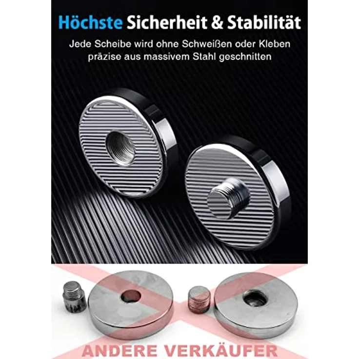 Kurzhanteln 2er Set 5kg (2,5kg/3,5kg/4kg/5kg) - Verstellbare Hanteln Set mit Schaumstoff-Griff - Hantelset Ultrakompakt für Zuhause (Standard-Version 5kg×2) – Bild 3