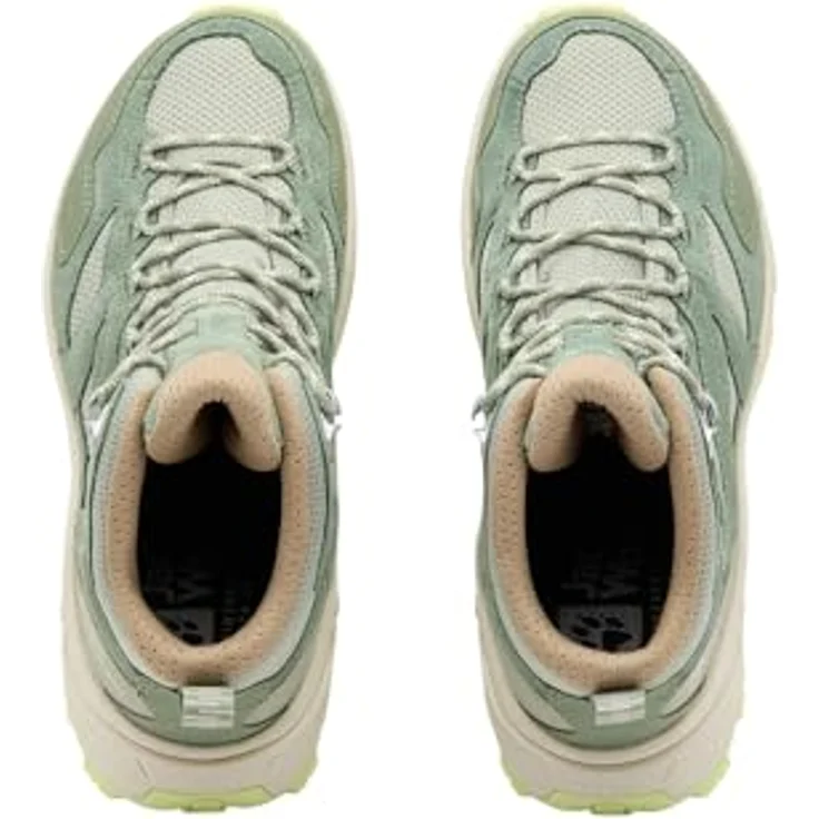 Jack Wolfskin Vojo Tour Texapore Mid W, wasserdichte Wanderschuhe für Damen, Grün, Größe 41, mit griffiger Gummi-Außensohle – Bild 7