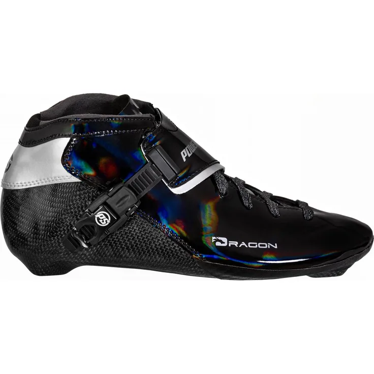 Powerslide Speedskate Dragon Boot, schwarz, für Racing und Marathon, geeignet für Kinder, Damen und Herren