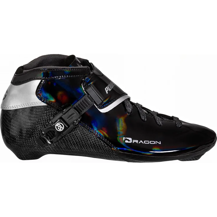 Powerslide Speedskate Dragon Boot, schwarz, für Racing und Marathon, geeignet für Kinder, Damen und Herren