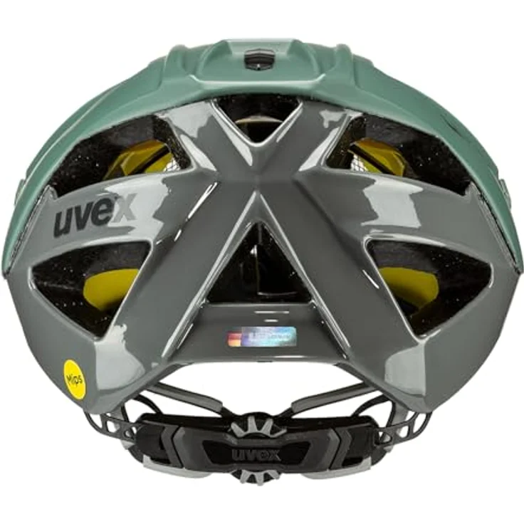 Uvex Quatro CC MIPS MTB-Helm, Grün 56-61 cm, mit integrierter Sonnenblende und 17 Belüftungsöffnungen – Bild 2