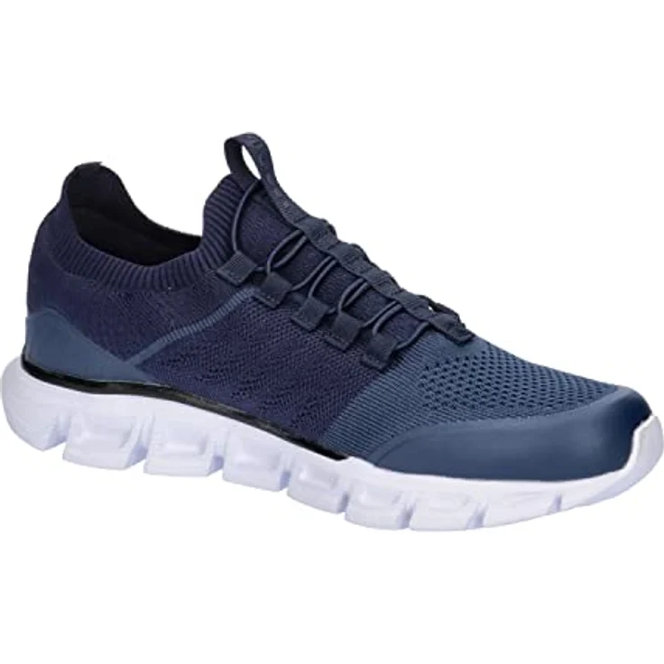 JAKO Unisex Sneaker Premium Knit, Laufschuhe mit ShockAbsorb EVA-Zwischensohle, atmungsaktivem AirFlow Mesh und Ortholite-Einlagen, marine/darkblue, Größe 46 – Bild 9
