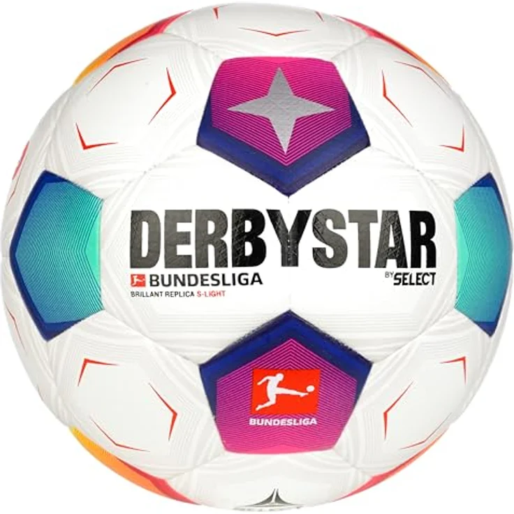 Derbystar Unisex Jugend Bundesliga Brillant Replica S-Light v23 Fußball, weiß, 3 – Bild 2