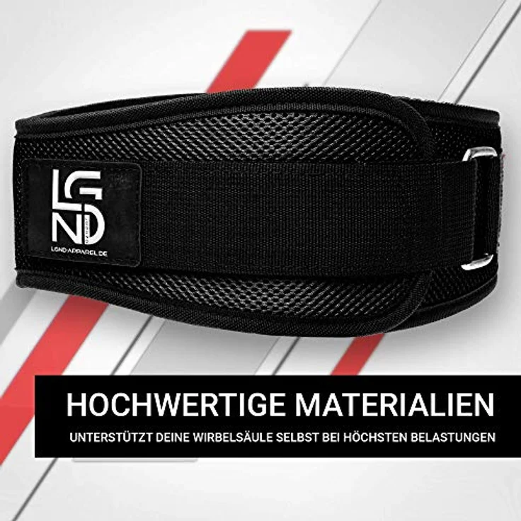 Legend Gewichthebergürtel Fitness-Gürtel für Bodybuilding, Krafttraining, Gewichtheben und Crossfit Training - Trainingsgürtel für Damen und Herren (Schwarz, XS) – Bild 2