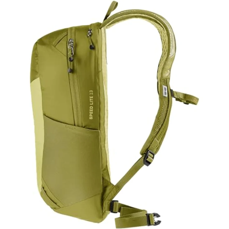 deuter Speed Lite 13 leichter Wanderrucksack, Lite- Rückensystem, ergonomisch geformte Schulterträger, rot – Bild 5