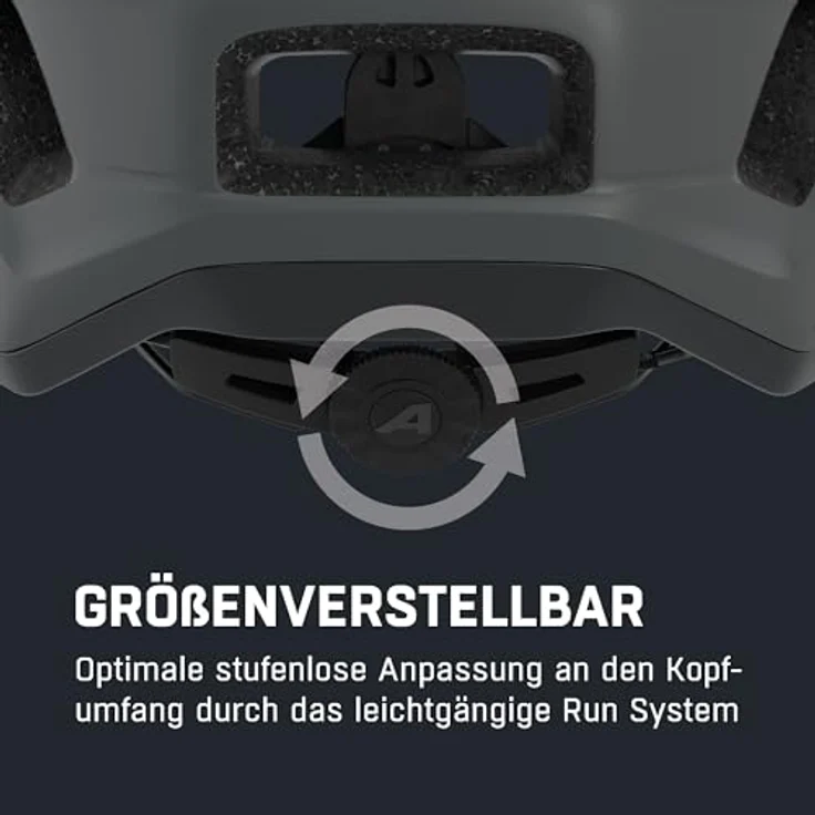 Alpina Paranus Midnight-Grey Matt, Fahrradhelm mit schlagabsorbierender EPS-Innenschale und windschnittigem Schild – Bild 5