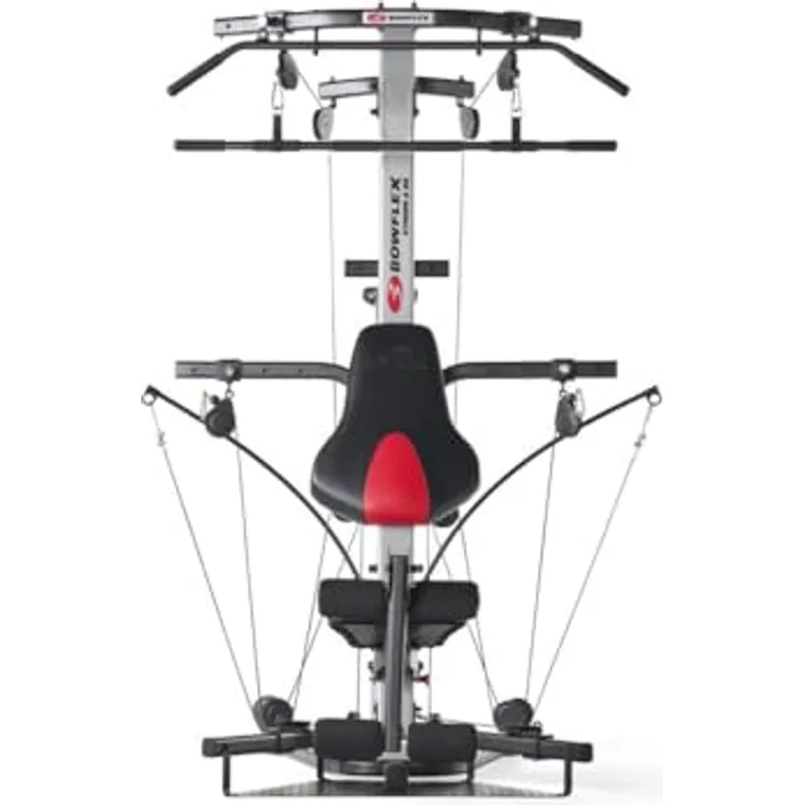 BowFlex Xtreme 2 SEi Kraftstation mit 95 kg Power Rod-Widerstand, Lat-Turm, 5-Wege-Handgriffen und Beinstrecker, schwarz