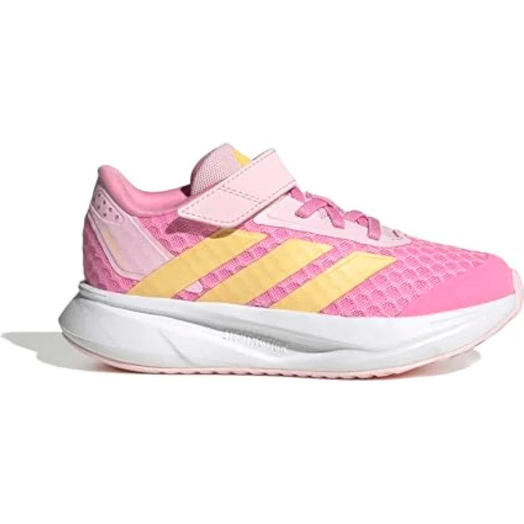 adidas Duramo SL2, Laufschuhe für Mädchen mit leichtem Mesh-Obermaterial und Klettverschluss, schwarz – Bild 2