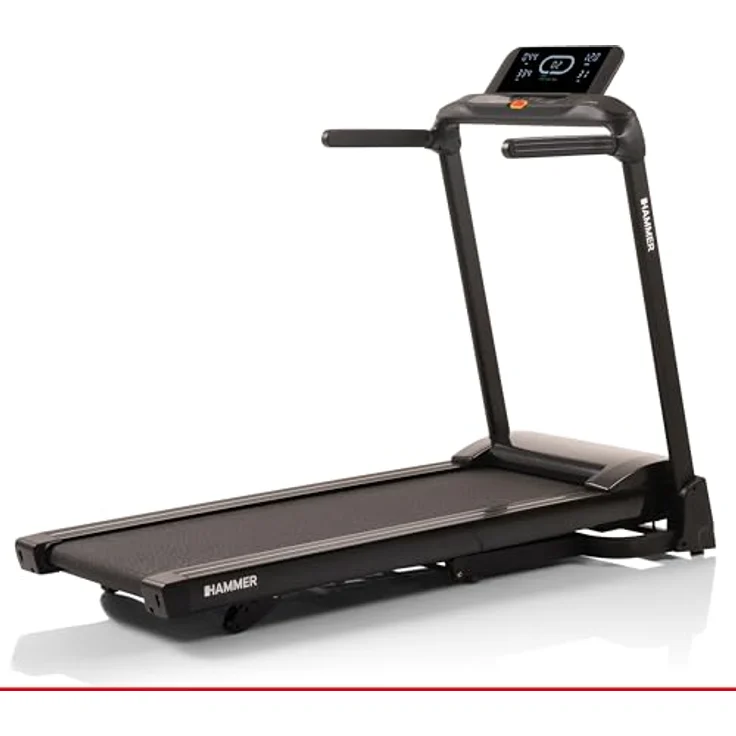 HAMMER Laufband FlyRun 2.0, Klappfunktion, 26 Programme, neigbares LCD-Display, 4,5 PS, 20 km/h – Bild 1