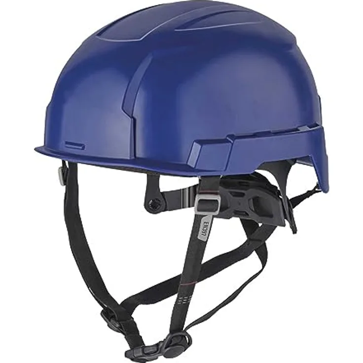 Milwaukee Bolt(TM) 200, Unbelüfteter Kletterhelm für Bergsteiger, Atmungsaktiv, Größe 52-68 cm, Farbe: Blau