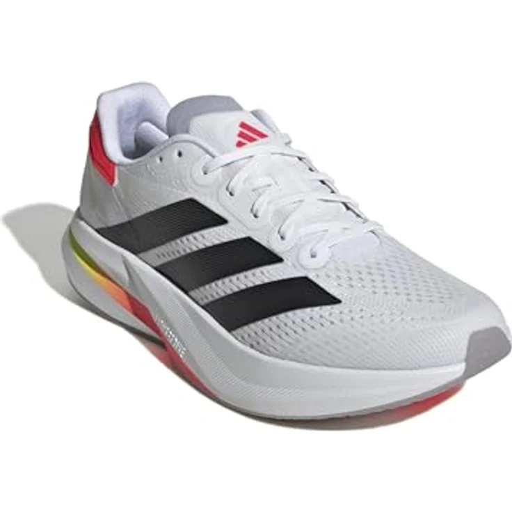 adidas Duramo Speed 2, Laufschuhe mit Lightstrike-Dämpfung und atmungsaktivem Mesh-Obermaterial, Weiss, Größe 41 1/3 – Bild 4