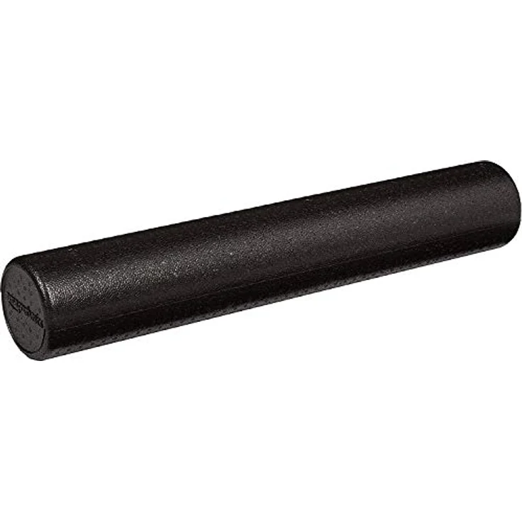 Amazon Basics Hochdichte Schaumstoffrolle, rund - 90 cm, Schwarz, ideal für Gleichgewichtstraining und Rehabilitationsübungen – Bild 1