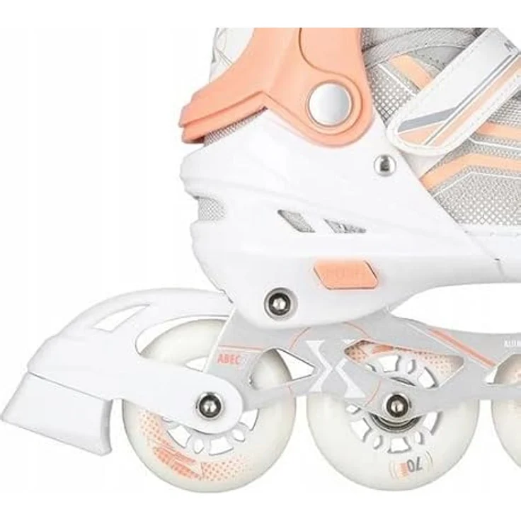 Nils Extreme Inline Skates 2in1 - Rollerblades mit ACEB7-Lager - Verstellbar 29-33 - Grau und Orange - NH18190 – Bild 7