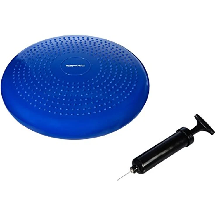 Amazon Basics Stabilitätskissen zum Aufblasen, Dunkelblau – Bild 1