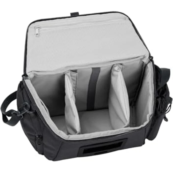 VAUDE eBox Lenkertasche, KLICKfix ready, 6 Liter Volumen, wasserabweisend, inkl. Schultergurt, schwarz – Bild 4