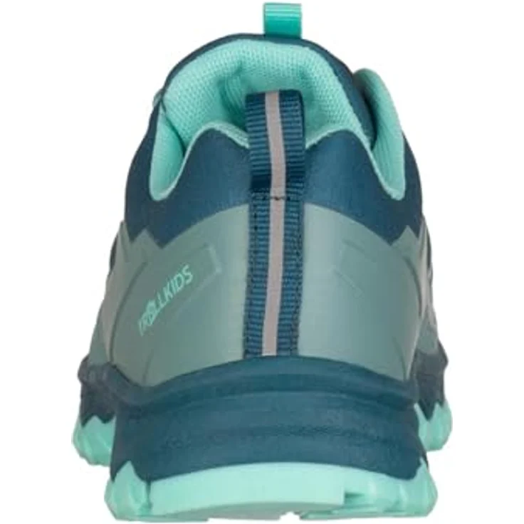 Trollkids Sirdal Wanderschuhe, wasserdichtes Softshell-Material, griffige Sohle, blau, EU 34 Kinder – Bild 5