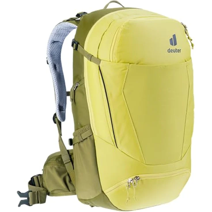 Deuter Herren Trans Alpine 30 Fahrradrucksack, Sprout-cactus, 30 L, mit Airstripes Rückensystem und elastischer Frontstecktasche – Bild 5