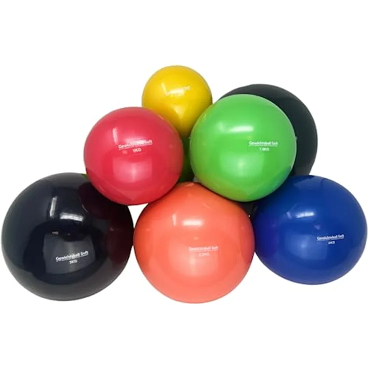 ATC Handels GmbH Gewichtsball Soft einzeln in verschiedenen Gewichten mit Sand gefüllt für Yoga, Pilates, Reha und Fitness - Toningball, Heavy Ball, 0,5 kg – Bild 2