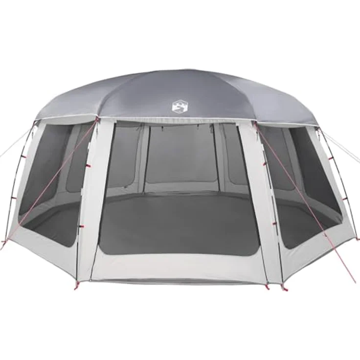vidaXL Matana Zelt, wasserdichtes Polyester mit PU-Beschichtung, leicht und tragbar, abnehmbares Überzelt, ideal für Camping und Outdoor-Aktivitäten – Bild 5