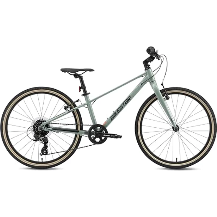 Bikestar Kinderfahrrad Leichtgewicht 9 kg 24 Zoll Aluminium ab 8 Jahre, 8 Gang Shimano RD-M2005 Schaltwerk, Reflektierende Reifen – Bild 3