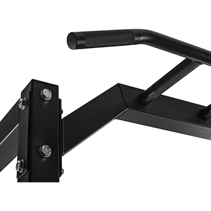 Dione Power Rack Cage - 60 x 60mm Stahlkonstruktion - Fitness Kraftstation - Klimmzugstange - Belastbar bis 250KG, Schwarz – Bild 5