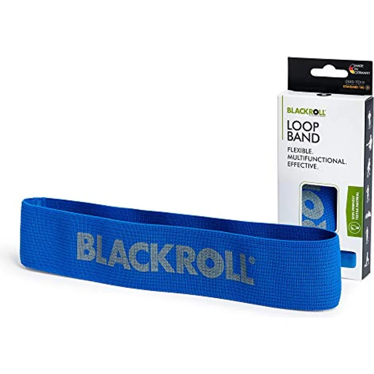 BLACKROLL® Loop Band (32 cm), Fitnessband mit starkem Widerstand (6,7 kg) für funktionales Training, hautfreundliches Material, Blau, Made in Germany – Bild 1