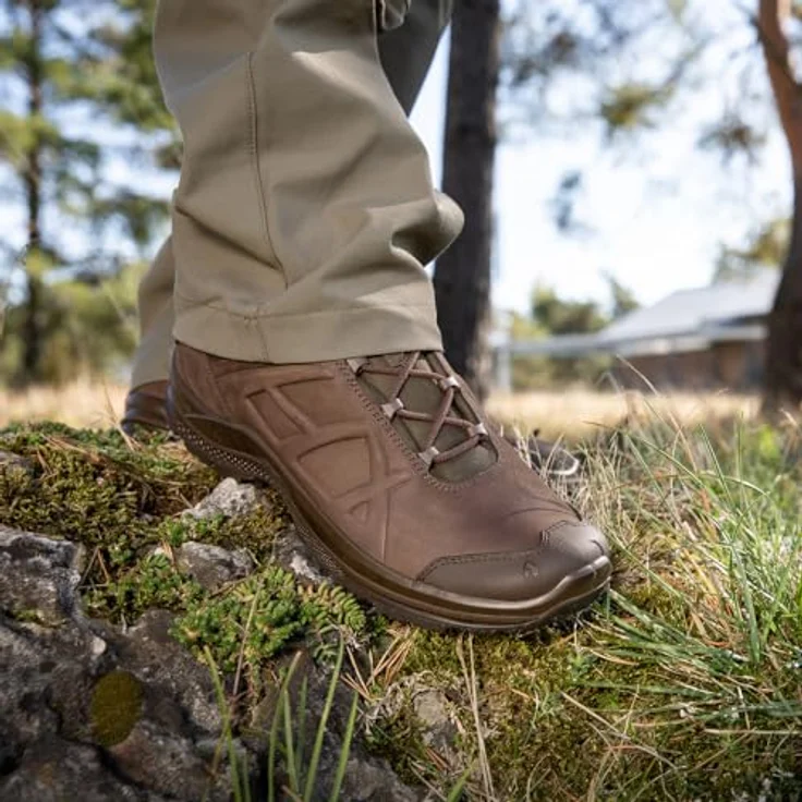 Haix Black Eagle Nature GTX Mid, Herren Wanderschuhe aus Nubukleder, wasserdicht, braun, Größe 45 – Bild 4