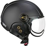 CGM EBI Skihelm, Unisex, Erwachsene, Mattschwarz, L (59 cm), doppelte Zertifizierung CE EN1078 & CE EN1077, herausnehmbare Innenausstattung, Air-Stream-System, mikrometrische Schnalle