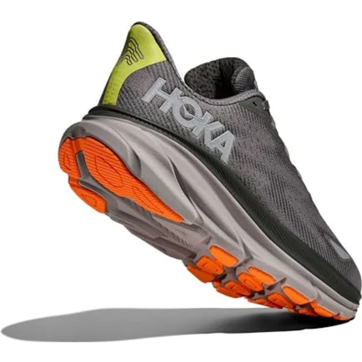 Hoka M Clifton 9 Gtx, Wetterfeste Laufschuhe mit GORE-TEX, asphalt grey / gravel, Größe: 11.5 – Bild 8