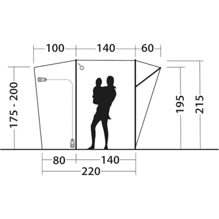Outwell Seacrest Busvorzelt, leichtes Vorzelt für Busse mit herausnehmbarem Boden, UPF 30+ Sonnenschutz, 11.30 kg – Bild 5