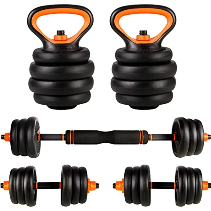 CCLIFE Hanteln Set 2er Kurzhanteln Langhanteln verstellbar 20 30 40kg Hantelset professionell Dumbbell mit Verbindungsstahlrohr Gewichten - Preisvergleich