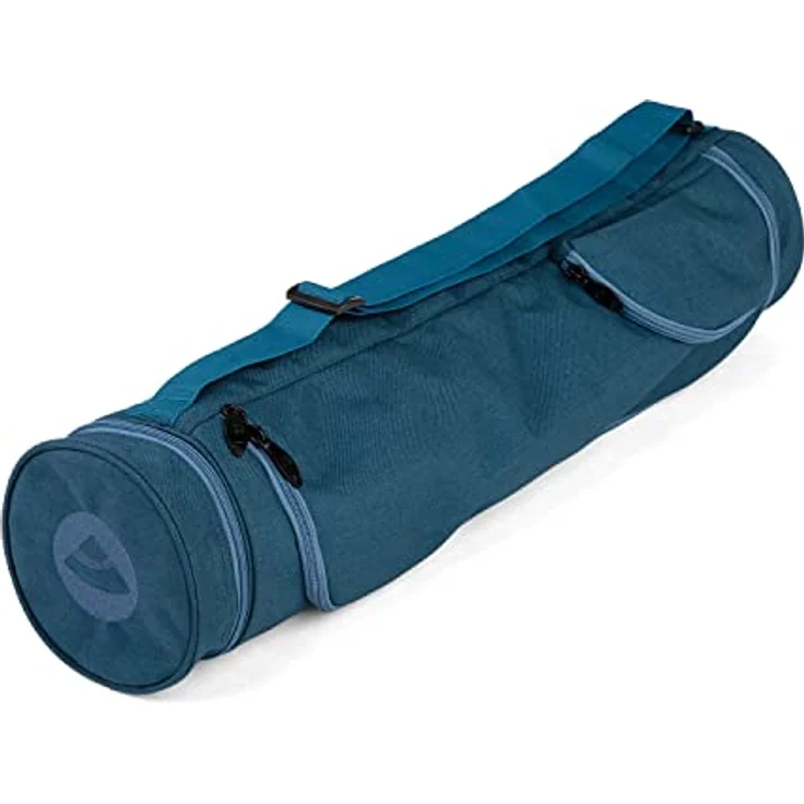 Bodhi Yogatasche ASANA BAG 60 | Spritzwasserfeste Sporttasche | Außentaschen für extra Platz | Polyestertasche für Yogamatten & Zubehör | Yogamattentasche für Matten mit 60 cm Breite | blau – Bild 2