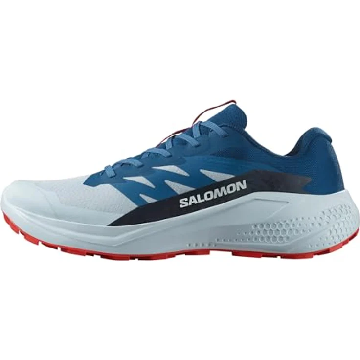 Salomon Alphaglide Ballad, Herren Laufschuhe für Trailrunning, Blau-Rot, Größe 45, mit reaktionsfreudiger Dämpfung und langlebiger Konstruktion – Bild 1