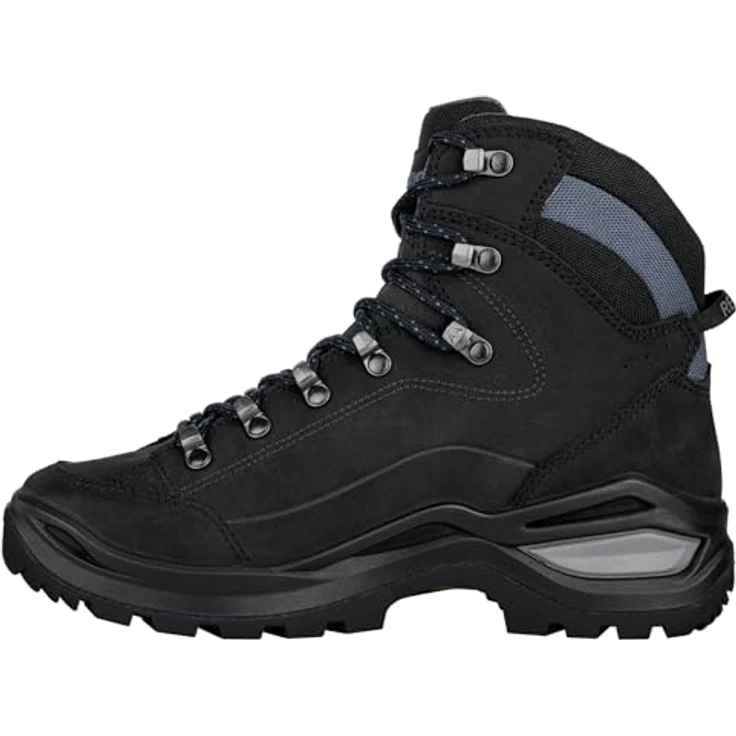 LOWA RENEGADE EVO GTX MID Ws, wasserdichte Wanderschuhe mit GORE-TEX Membrane, schwarz/blau, Größe 42 – Bild 4