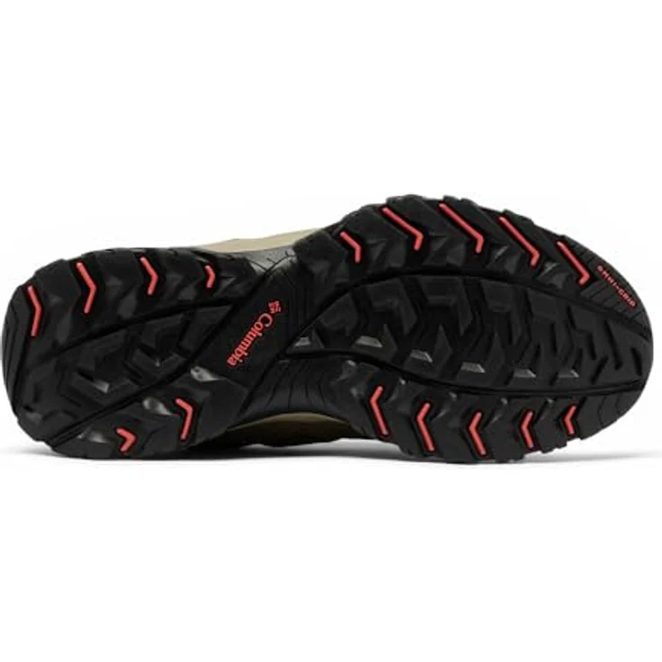 Columbia Trekkingschuh, wasserdichter Wanderschuh mit griffiger Außensohle, Mesh und Wildleder – Bild 2