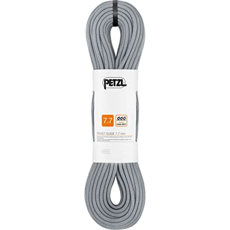 PETZL Verticality, Halbseil für Erwachsene, grau, 50m, wasserabweisend, leicht, geeignet für Mixed, Schnee und Eis – Bild 1