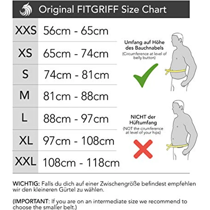 Fitgriff® Gewichthebergürtel V2 - Gewichtheber Gürtel für Damen und Herren - Bodybuilding, Krafttraining, Crossfit Training - Trainingsgürtel, Weightlifting Belt, Gym Workout (Full Black, M) – Bild 5