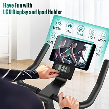 HEKA Heimtrainer Fahrrad,Indoor Bikes Mit 18kg/20kg Schweres Schwungrad