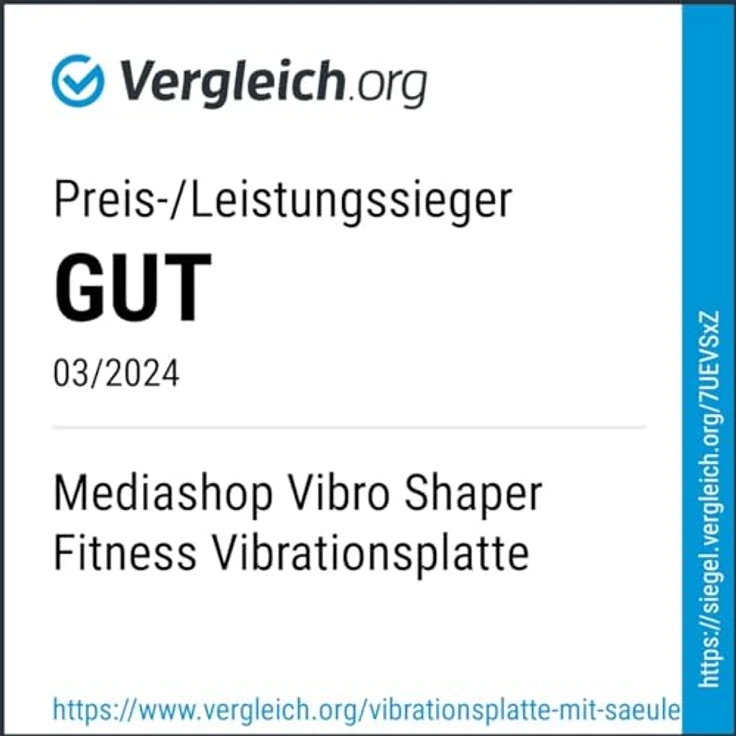 Vibro Shaper Fitness Vibrationsplatte mit Griff und Fitnessbändern - unterstützt Muskelaufbau und Fettverbrennung - orange – Bild 5