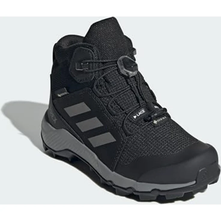 adidas TERREX TERREX MID GORE-TEX, Wasserdichter Wanderschuh für Kinder mit Traxion Gummiaußensohle, grau – Bild 5