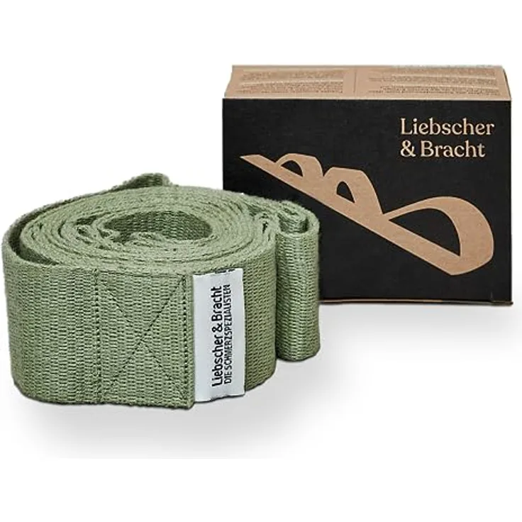 Liebscher & Bracht Original Schulterretter, Dehnungsgurt mit Schlaufen für Schulterschmerzen, 100% Baumwolle, inklusive Übungen in der App, Made in Germany